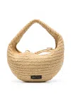 Khaite Olivia Medium Raffia Shoulder Bag In Neutrals