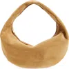 Khaite Medium Olivia Hobo Bag Wheat Suede