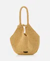 Khaite Medium Raffia Lotus Shoulder Bag In Beige