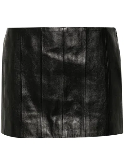 Khaite Meelar Mini Skirt In Black