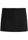 Khaite Meelar Viscose Blend Mini Skirt In Black
