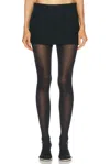 Khaite Meelar Viscose Blend Mini Skirt In Black