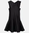 Khaite Mel Crêpe Minidress In Black