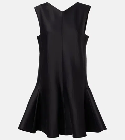 Khaite Mel Crêpe Minidress In Black