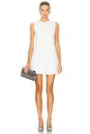 Khaite Mel V-neck Low-back Mini Dress In White