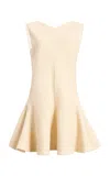 Khaite Mel Jersey Mini Dress In Neutral