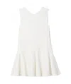 Khaite Mel V-neck Low-back Mini Dress In Ivory