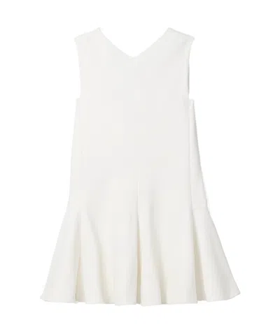 Khaite Mel Crepe Mini Dress In Ivory