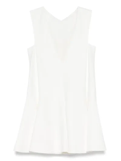 Khaite Mel Mini Dress In White