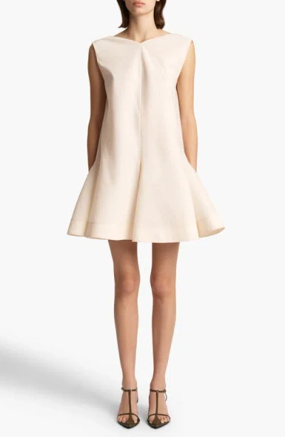 KHAITE KHAITE MEL SILK & COTTON MINIDRESS