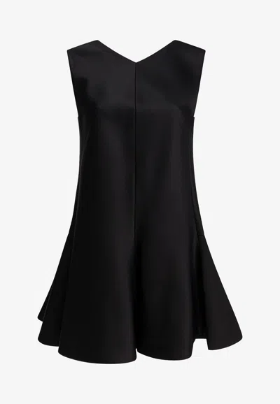 Khaite Mel V-neck Mini Dress