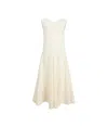 Khaite Mellie Open-back Sleeveless A-line Maxi Dress In White