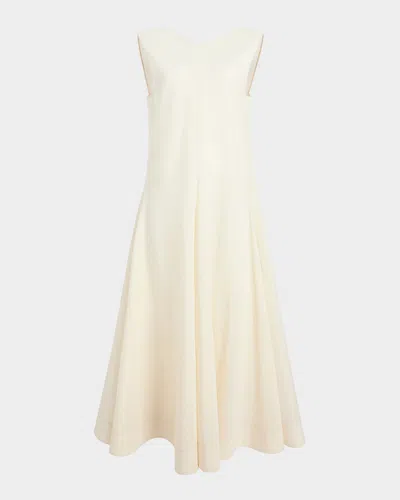 KHAITE MELLIE OPEN-BACK SLEEVELESS A-LINE MAXI DRESS