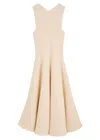 Khaite Mellie Terry Maxi Dress In Natural