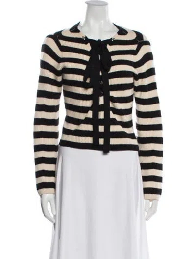 Pre-owned Khaite Merino Wool Striped Sweater