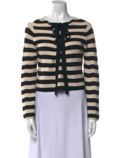 Pre-owned Khaite Merino Wool Striped Sweater