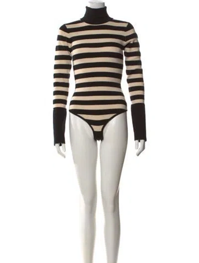 Pre-owned Khaite Merino Wool Striped Sweater In Neutrals