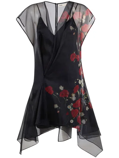 Khaite "merith" Mini Dress In Black