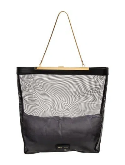 Pre-owned Khaite Mesh Augusta Chain Tote Large In Grey