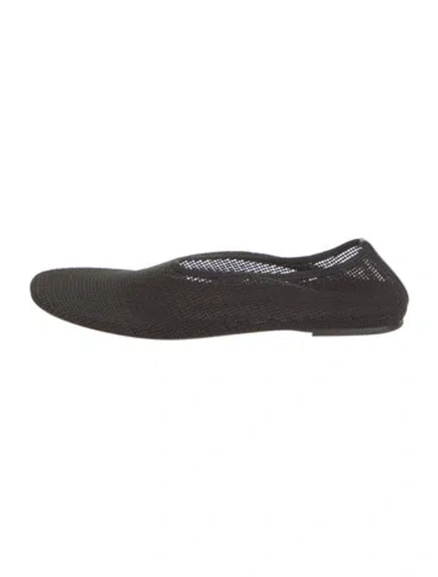Pre-owned Khaite Mesh Flats In Black