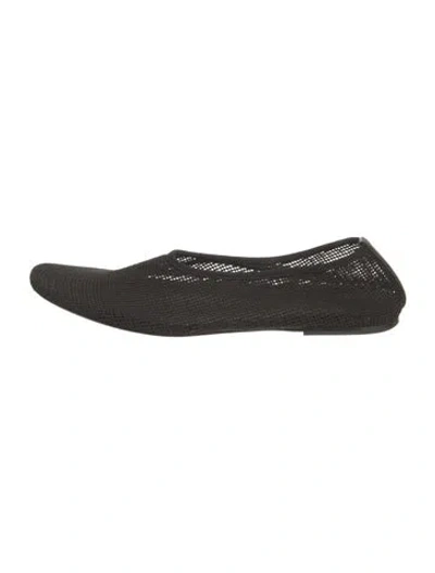 Pre-owned Khaite Mesh Flats In Black