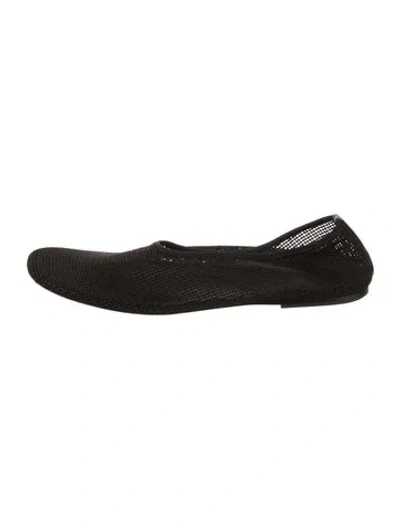 Pre-owned Khaite Mesh Flats In Black