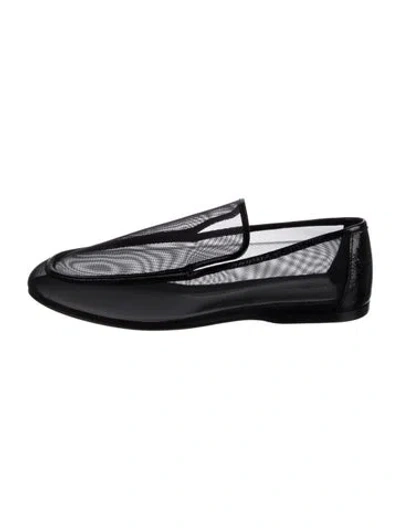 Pre-owned Khaite Mesh Loafers In Black