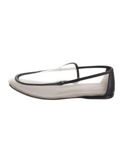 Pre-owned Khaite Mesh Loafers In Black/neutrals