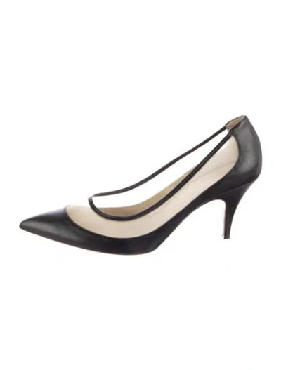 Pre-owned Khaite Mesh Pumps In Black