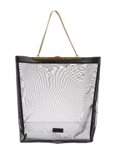 Pre-owned Khaite Mesh Tote In Black