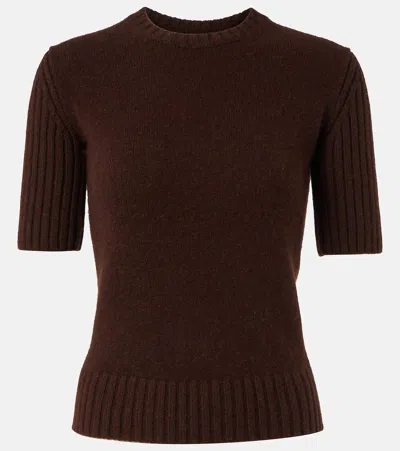 Khaite Mia Short Sleeve Sweater In Midnight Navy In Blue