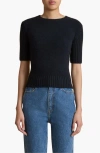 Khaite Mia Ribbed Cashmere Sweater In Midnight Navy