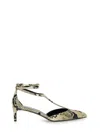 Khaite Mia Snake-effect Leather Kitten-heel Pumps