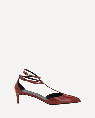 Khaite 45mm Mia Pumps In 火红色