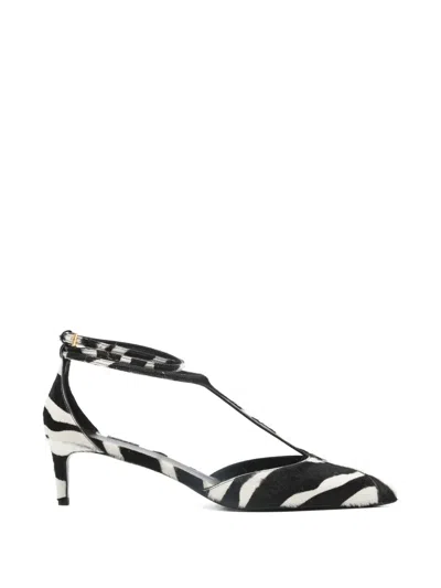 Khaite Printed Calf Hair Mia 45 Pumps In White
