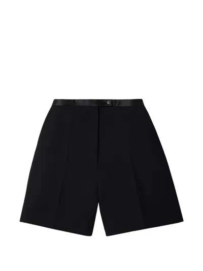 Khaite Micha Pressed-creases Shorts In Black