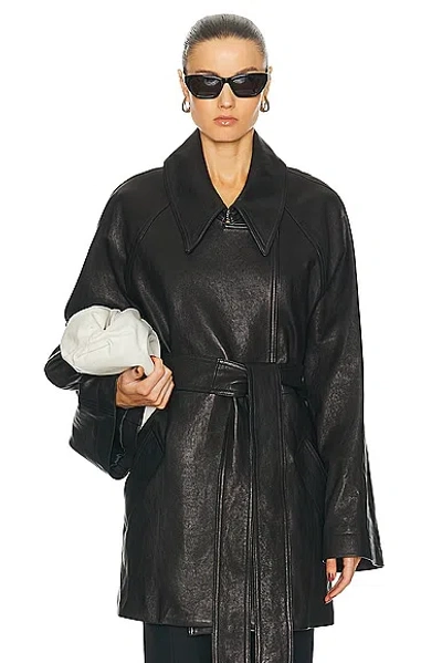 Khaite Micky Coat In Black