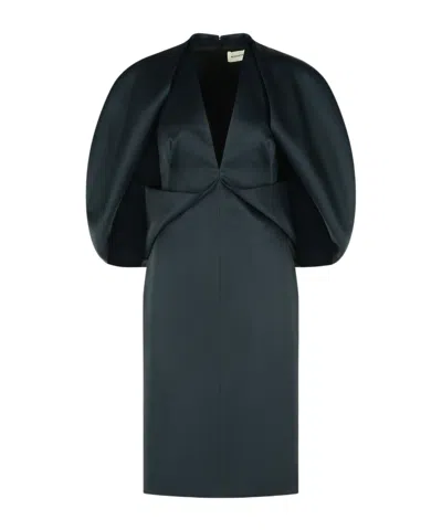 Khaite Midi Dress In Black