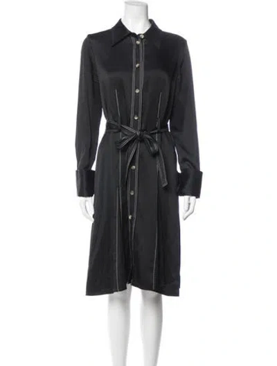 Pre-owned Khaite Midi Length Dress In Black