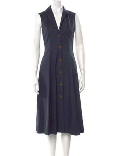 Pre-owned Khaite Midi Length Dress W/ Tags In Blue