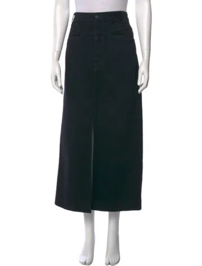 Pre-owned Khaite Midi Length Skirt In Black