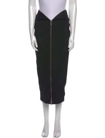 Pre-owned Khaite Midi Length Skirt In Black