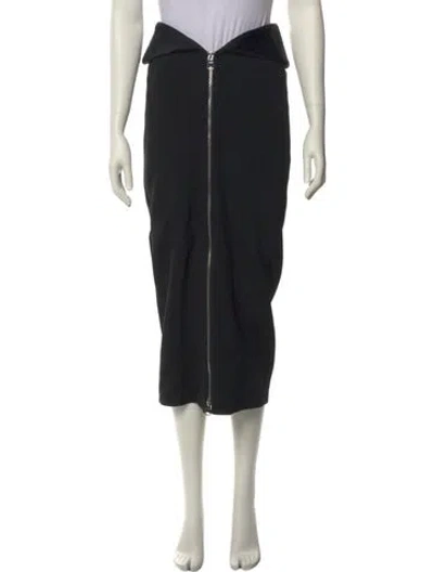 Pre-owned Khaite Midi Length Skirt In Black