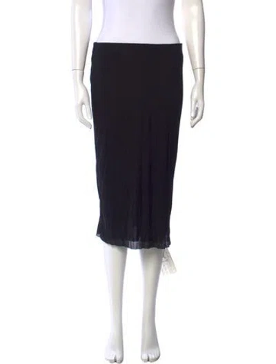 Pre-owned Khaite Midi Length Skirt In Black