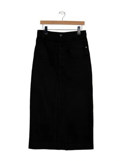 Pre-owned Khaite Midi Length Skirt In Black