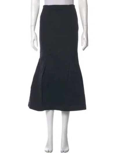 Pre-owned Khaite Midi Length Skirt In Gray