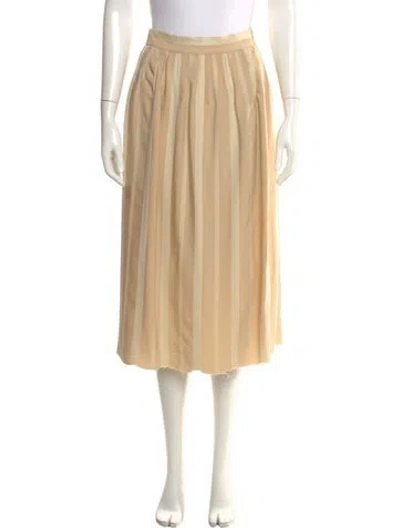 Pre-owned Khaite Midi Length Skirt In Neutral
