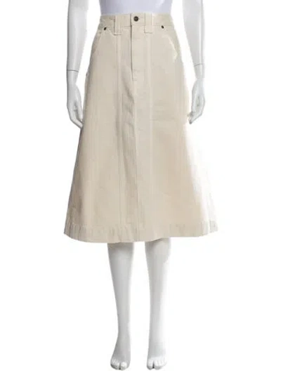 Pre-owned Khaite Midi Length Skirt In Neutral