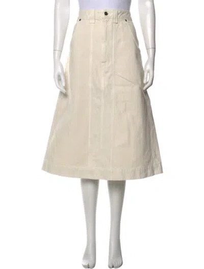 Pre-owned Khaite Midi Length Skirt In Neutral