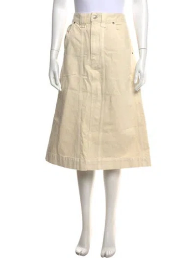 Pre-owned Khaite Midi Length Skirt In Neutrals